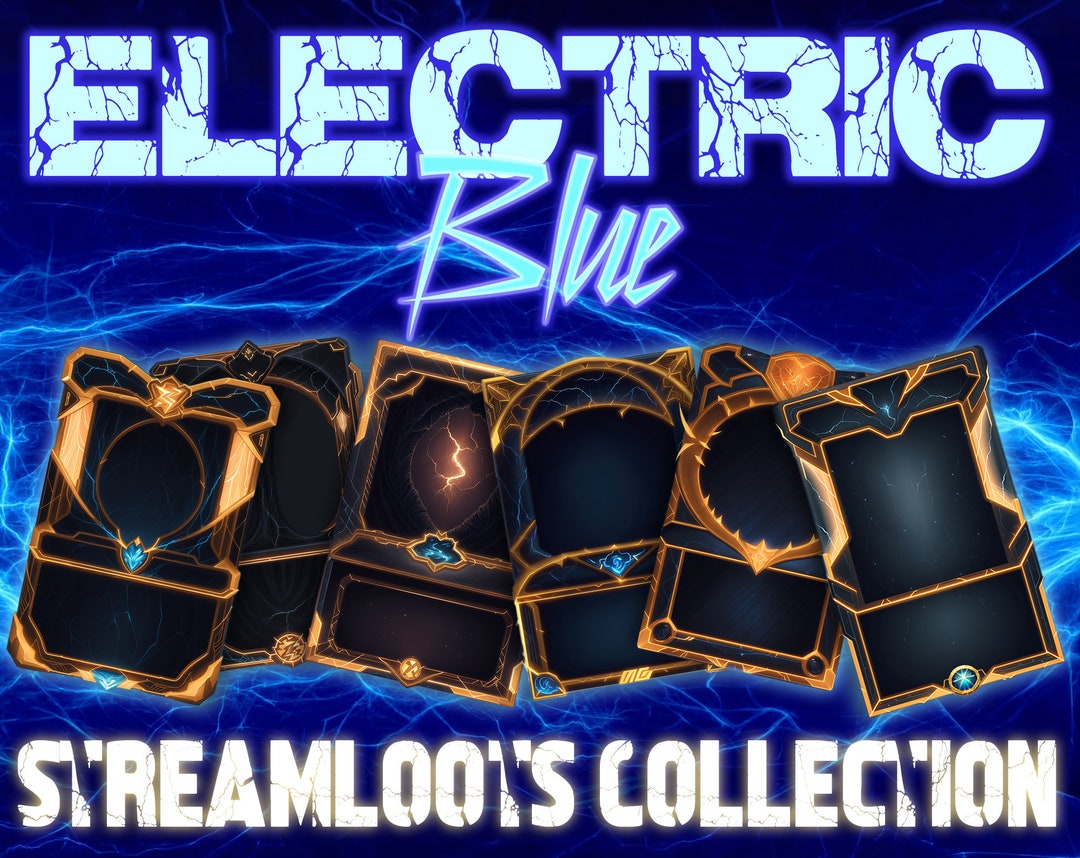 Twitch Streamloots Electric Blue Collection Etsy