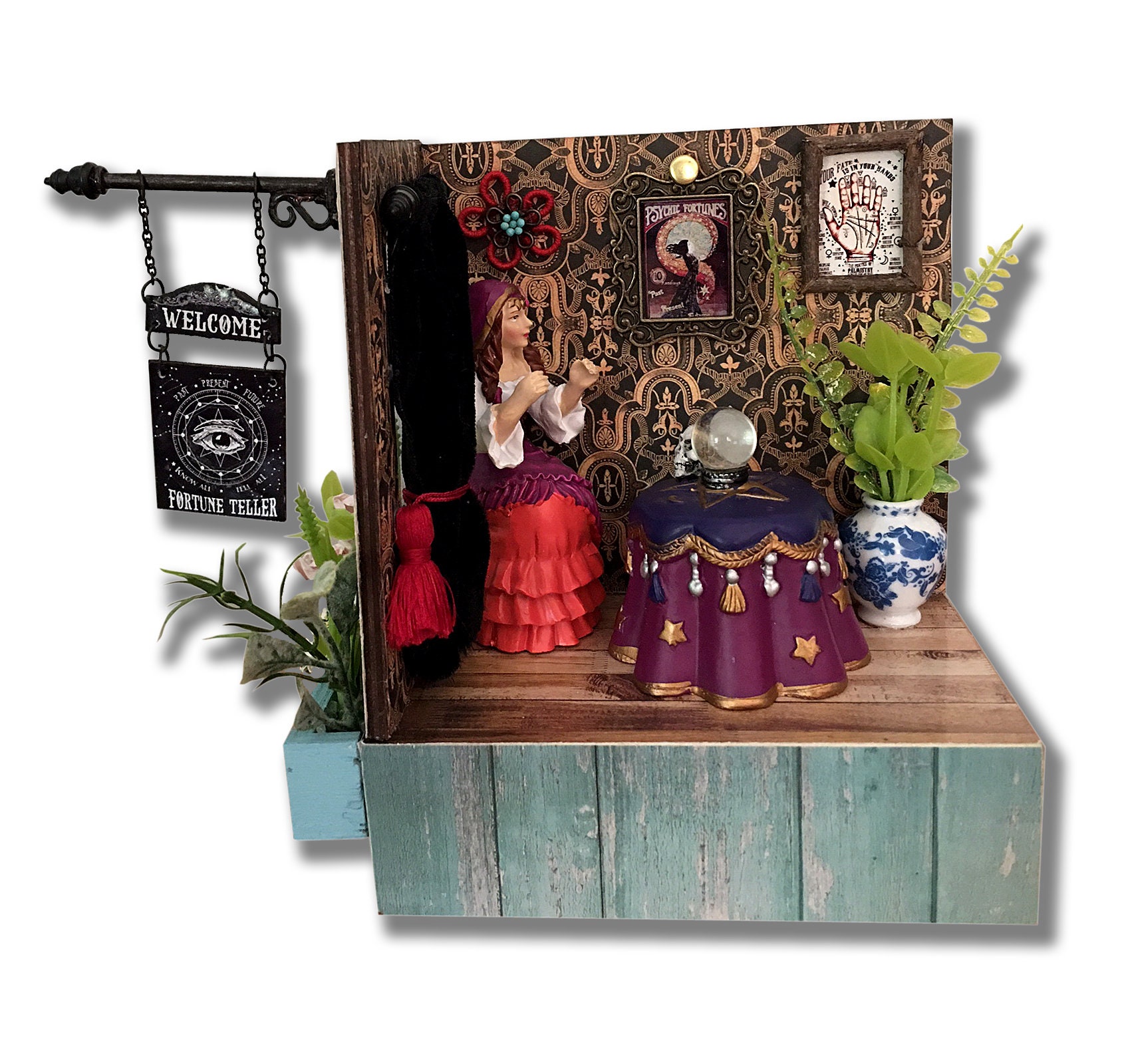 Miniature Diorama Ms. Cara Bardot the Fortune Teller/psychic/palm