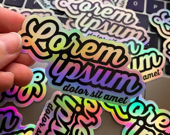 Lorem Ipsum, Designer Humor, Adobe Illustrator, Designer Gift, Graphic Design, Sticker, Holographic, Water Bottle Decal