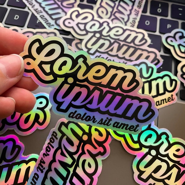 Lorem Ipsum, Designer Humor, Adobe Illustrator, Designer Gift, Graphic Design, Sticker, Holographic, Water Bottle Decal