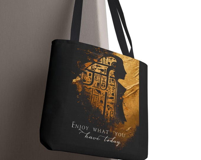Gift the Power of Ancient Egypt: Inspiring Tote Bag for Travelers and Students