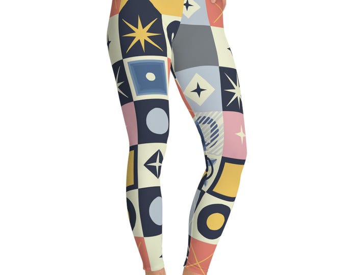 Colorful Stretchy Leggings for Comfort & Style, Yoga Pants, Athleisure Wear, Casual Leggings, Ideal for Home or Outings