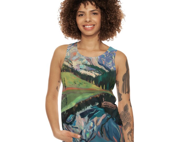 Nature-Inspired Unisex Tank Top, Perfect for Summer Adventures, Casual Wear, Outdoor Activities, Gifts for Nature Lovers