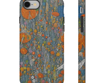 Chic Geometric Flower Tough Phone Cover for Trendsetters