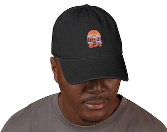 Feel it Heal It Denim Hat (Embroidery) - Embroidered Denim Cap, Healing Vibes Hat, Positive Energy Cap, Denim Baseball Cap, Inspirational