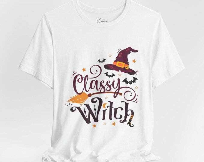 Classy Witch Unisex T-Shirt, Halloween Costume Shirt, Witchy Vibes Tee, Halloween Party Clothing, Magical Witch Shirt