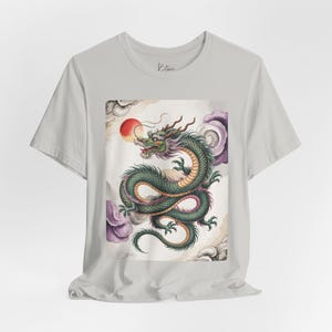 Chinese Dragon Art Unisex Tee - Asian Style T-Shirt, Dragon Graphic Tee, Oriental Dragon Shirt, Unisex Tee, Chinese Dragon Art Shirt