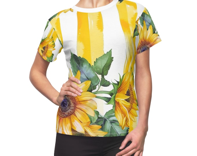 Sunflower Bouquet Women's Tee, Floral Summer Shirt, Garden Party Top, Mother's Day Gift, Bright & Cheerful Fashion