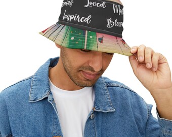 Inspirational Bucket Hat - AOP, Motivational Gift for Friends, Summer Accessory for Women, Trendy Bucket Hat, Festival Headwear, [...]