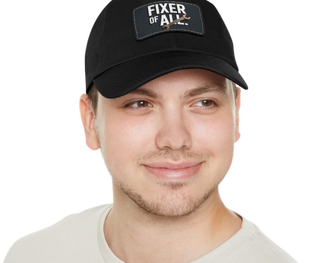 Fixer of All Dad Hat, Gift for Dads, Father's Day Hat, DIY Enthusiast Cap, Casual Everyday Wear, Adjustable Dad Cap