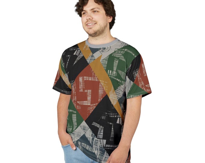 Bohemian Graphic Tee: Unisex Cut & Sew, Vintage Style, Casual Wear, Statement Shirt, Unique Gift for Art Lovers