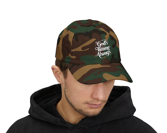 God's Timing Always Dad Cap | Classic Dad Hat, Perfect Gift for Father's Day, Casual Style, Summer Accessory, Everyday Wear