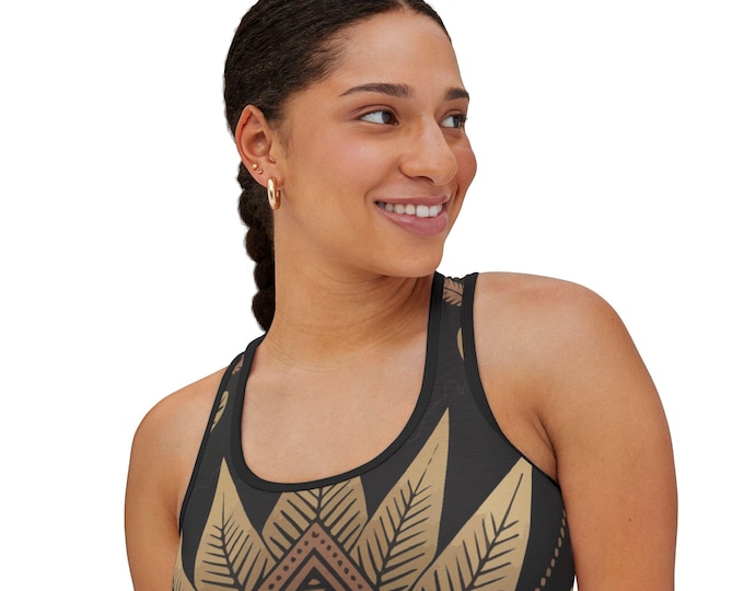 Bohemian Geometric Women's Tank Top, Summer Vibes, Boho Fashion, Casual Wear, Vacation Outfits, Unique Gift Idea