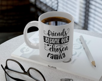 Friendship Quote Jumbo Mug, Large Coffee Cup, Gift for Friends, 20oz Ceramic Tea Cup, Best Friends Gift, Personalized Quote Mug - Friend