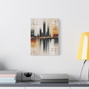 Abstract Urban Matte Canvas Art, Modern Home Decor, Wall Art, Contemporary Art, Gift for Art Lovers