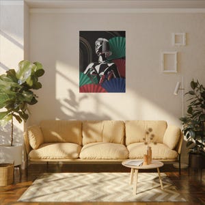 Chic Art Canvas Print, Modern Wall Decor, Fashion Artwork, Statement Art for Home, Gift for Her, Boho Style, Gallery Wall