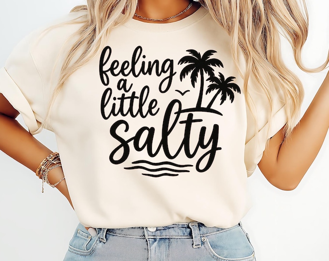 Feeling Salty Unisex Tee | Beach Vibes Shirt, Summer Tee, Casual Wear, Gift for Beach Lovers, Vacation Shirt