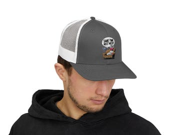 Funny Snapback Trucker Cap with Cartoon Design Great for Casual Outings, Birthdays, Gifts, and Celebrations, Unique Fashion