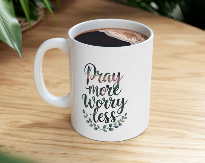 Faithful Reminder Ceramic Mug, Christian Gift, Inspirational Coffee Cup, Religious Drinkware, Motivational Tea Mug