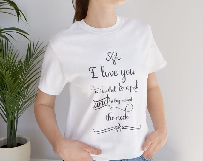 I Love You Tee, Unisex Tshirt, Valentine's Day Shirt, Romantic Gift, Couples Shirt, Relationship Tee