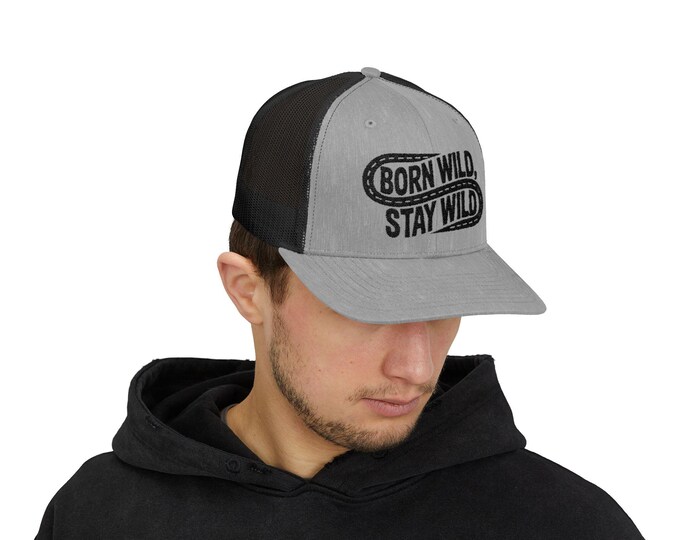 Born Wild Trucker Cap - Adventure Ready, Outdoor Lover's Accessory, Gift for Nature Enthusiasts, Stylish Summer Hat, Trucker Cap