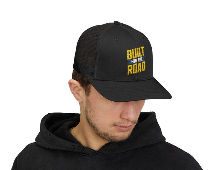 Road Trip Snapback Trucker Cap, Perfect for Travel, Adventure Gear, Summer Festivals, Gift for Road Warriors