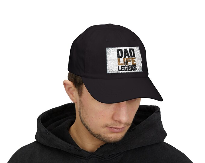 Dad Cap Classic Dad Life Legend Hat, Cap for Dads, Father's Day Gift, Baseball Cap, Dad Appreciation Gift, Dad Fashion Accessory