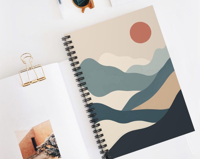 Traveler's Dream Diary - Mountainous Serenity in a Spiral Notebook, Ideal Gift for Explorers