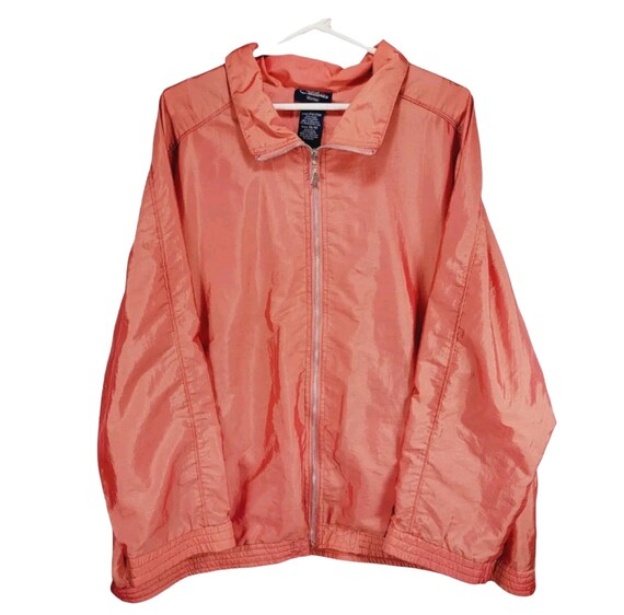 Vintage Catalina Jacket Plus Size 18W 20W 2X Orange Zip up