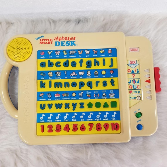 Vtech Talking Little Smart Alphabet Desk Electronic Etsy