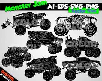 Free Free 88 Silhouette Grave Digger Monster Truck Svg SVG PNG EPS DXF File
