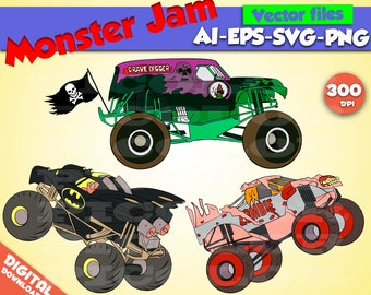 Free Free 300 Grave Digger Monster Truck Svg Free SVG PNG EPS DXF File