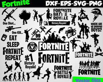 Fortnite squadgoals svg silhouette stencil file Fortnite svg