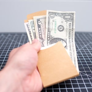 Vegan Leather Wallet with Quick Card Access - Minimalist Father's Day Gift