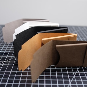 Cartera de papel lavable de origami (capacidad normal: 3-5 tarjetas)