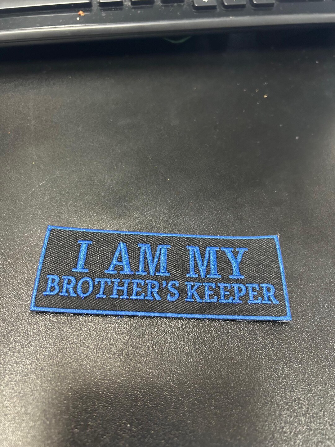 I Am My Brother's Keeper Patch Black Blue - Etsy
