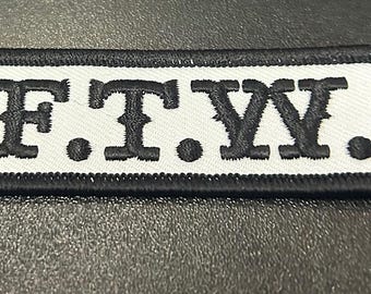 ブラック＆ホワイト F.T.W パッチ アメリカ製