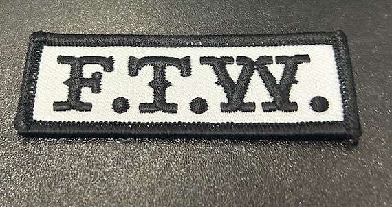 Black & White F.T.W Patch Made in the USA