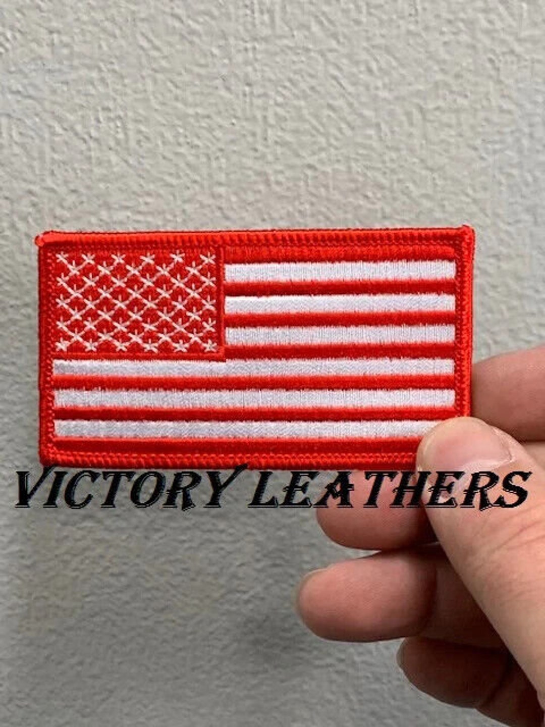 American Flag Patch Red - White - Etsy