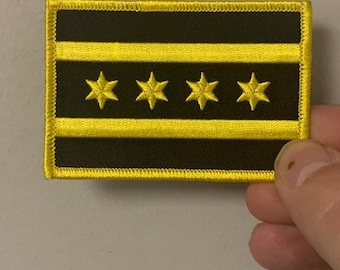 City of Chicago Flag Patch ( Yellow )