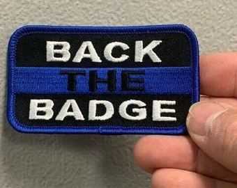 Back the blue law enforcement patch
