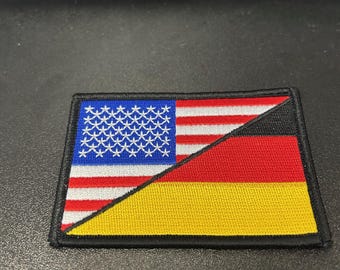 American / Germany Flag Patch