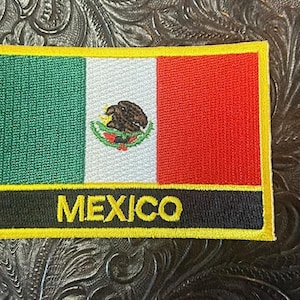Mexico Flag Patch 3.5&quot; X 2.25&quot;