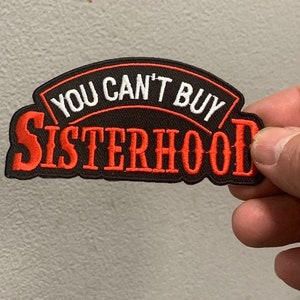 You can&#39;t buy Sisterhood Black & Red patch