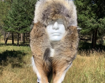 real wolf fur hat