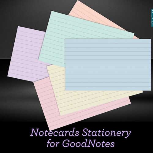 Goodnotes Index Cards Digital Notecards for Studying Flash Etsy