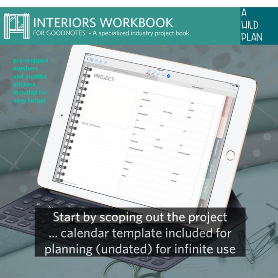 Goodnotes Interiors Workroom Planner For Interior Design And Etsy