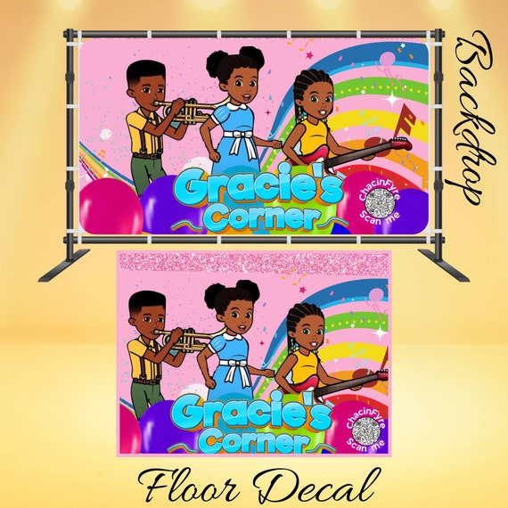 Gracie's Corner Backdrop Gracie's Corner Party Etsy Norway