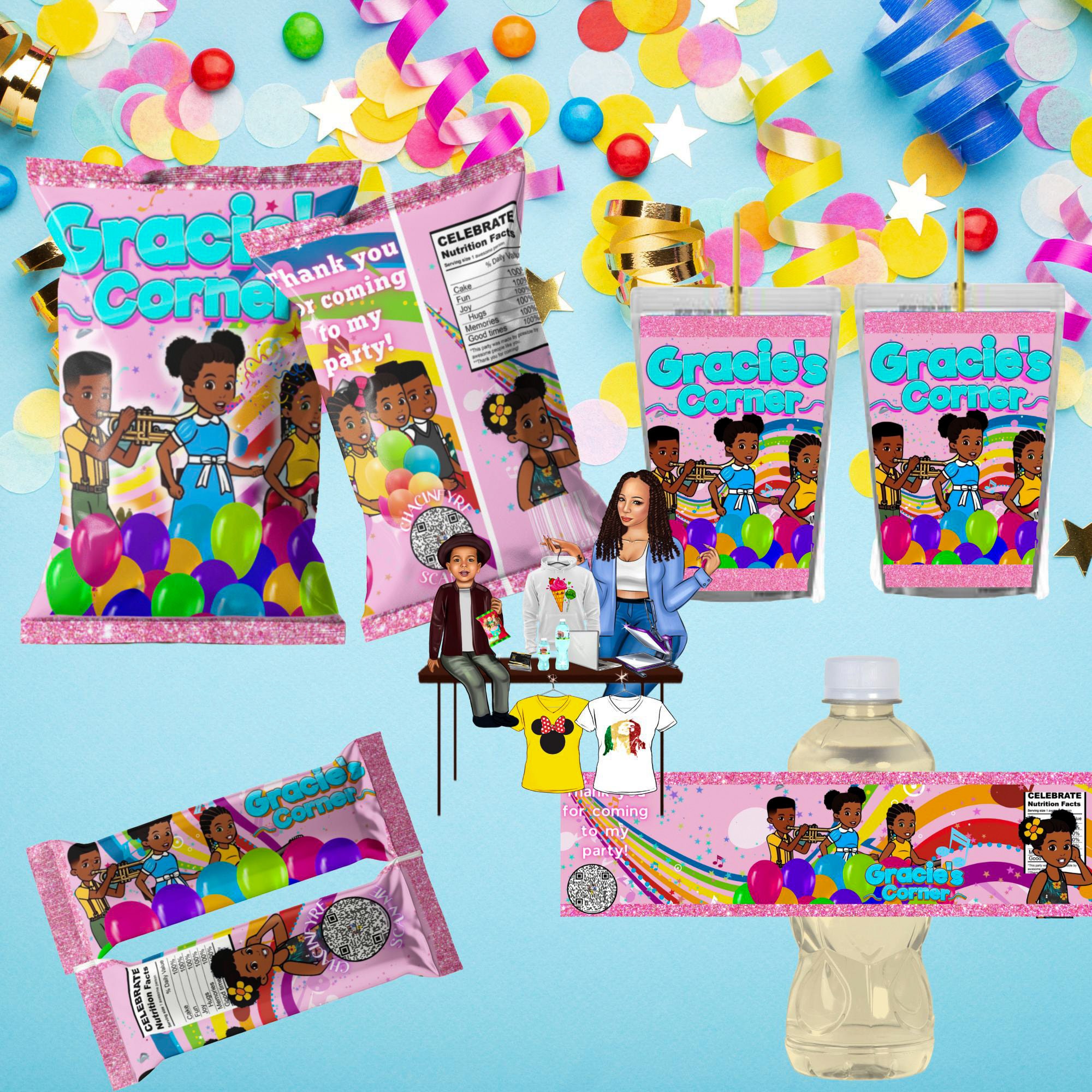 Gracie's Corner Chip Bag Gracie's Corner Party Etsy