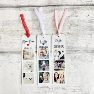 Personalised Metal Photo Strip Bookmark, Custom bookmarks, Photo bookmarks, Gift for readers, gifts for book lovers, Mothers Day, Valentines